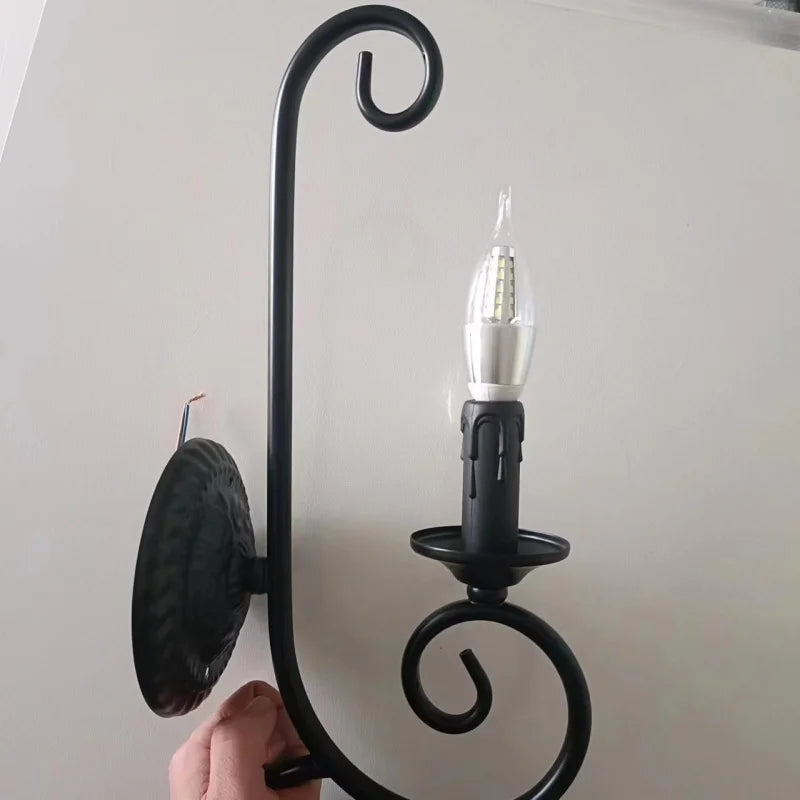 VintageGlow - Industriell Vägglampa Lång Modell För Vardagsrum &amp; Sovrum