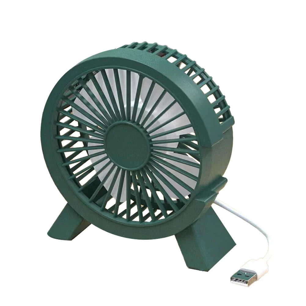 Carvallo Mini Bordsfläkt USB | Tyst &amp; Kompakt | 4 Tum Bordsfläkt för Kontor, Hem &amp; Camping