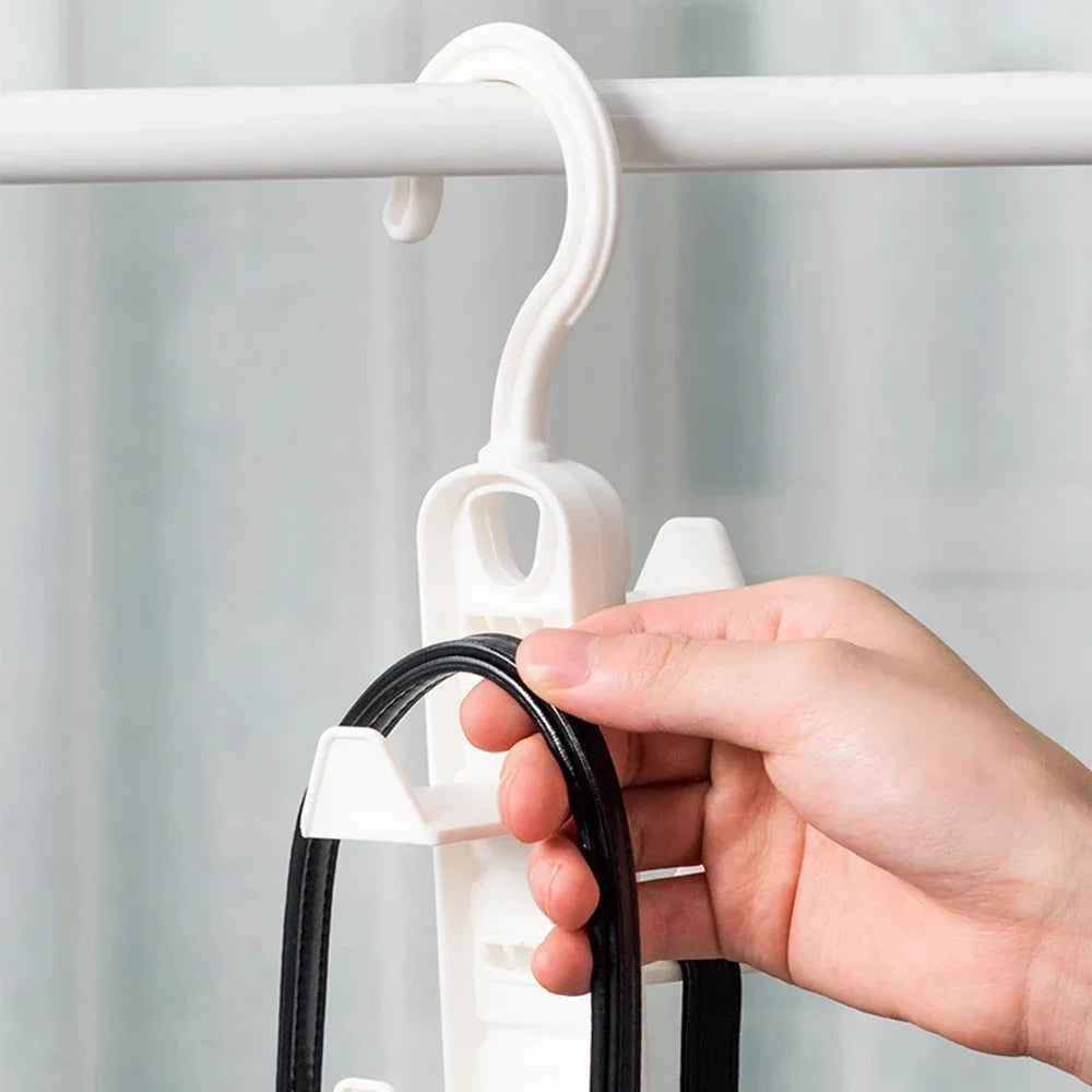 Carvallo Multifunctional Hooks | Wall Hooks Made of Plastic | 3-fold & 5 kg Load Capacity | Modern & Space-Saving