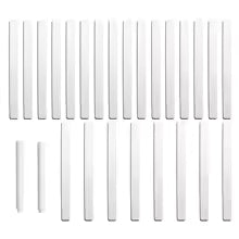 Carvallo LabelSet Växtetiketter Akryl Transparent | 26-delars Set inkl. Pennor | Återanvändbar & Vädertålig | 12x1 cm