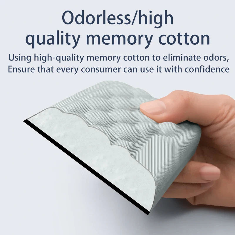 Carvallo Handledsstöd | Ergonomiskt musunderlag med minnesskuma & massageyta | För PC, laptop & gaming