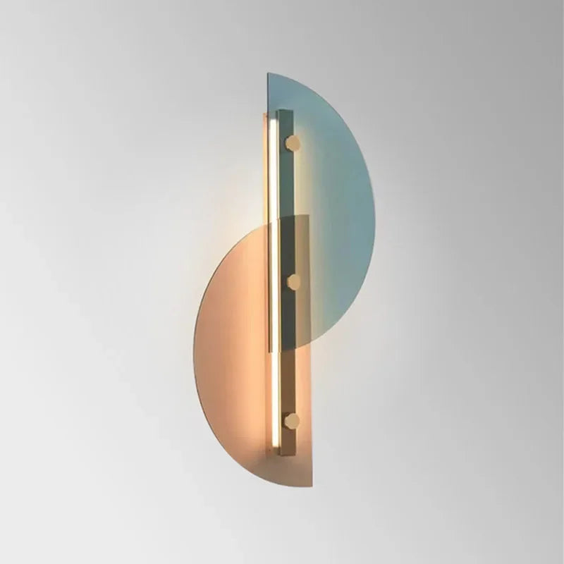 LichtBoog - Vägglampa Glas Halvrund Kreativ Modern Design