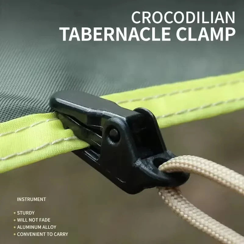 Carvallo Mini-Tältklipp | Ytterligare stödpunkt för pressened och tält | Robust PC-material | Extra stark hållbarhet | 10 stycken