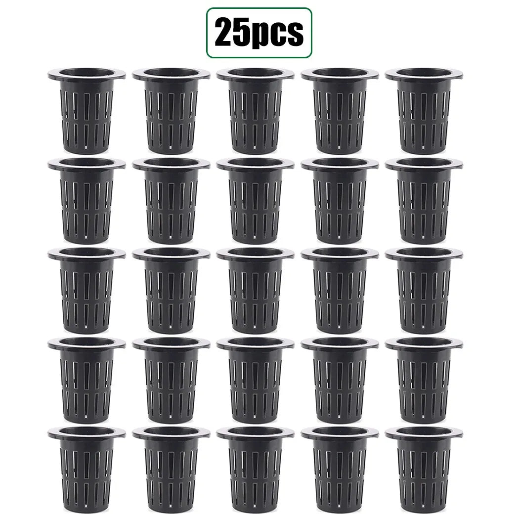 Carvallo Planter pot set Plantiva NetCup 25er set | Grid basket for hydroponics & aeroponics | Reusable & stable