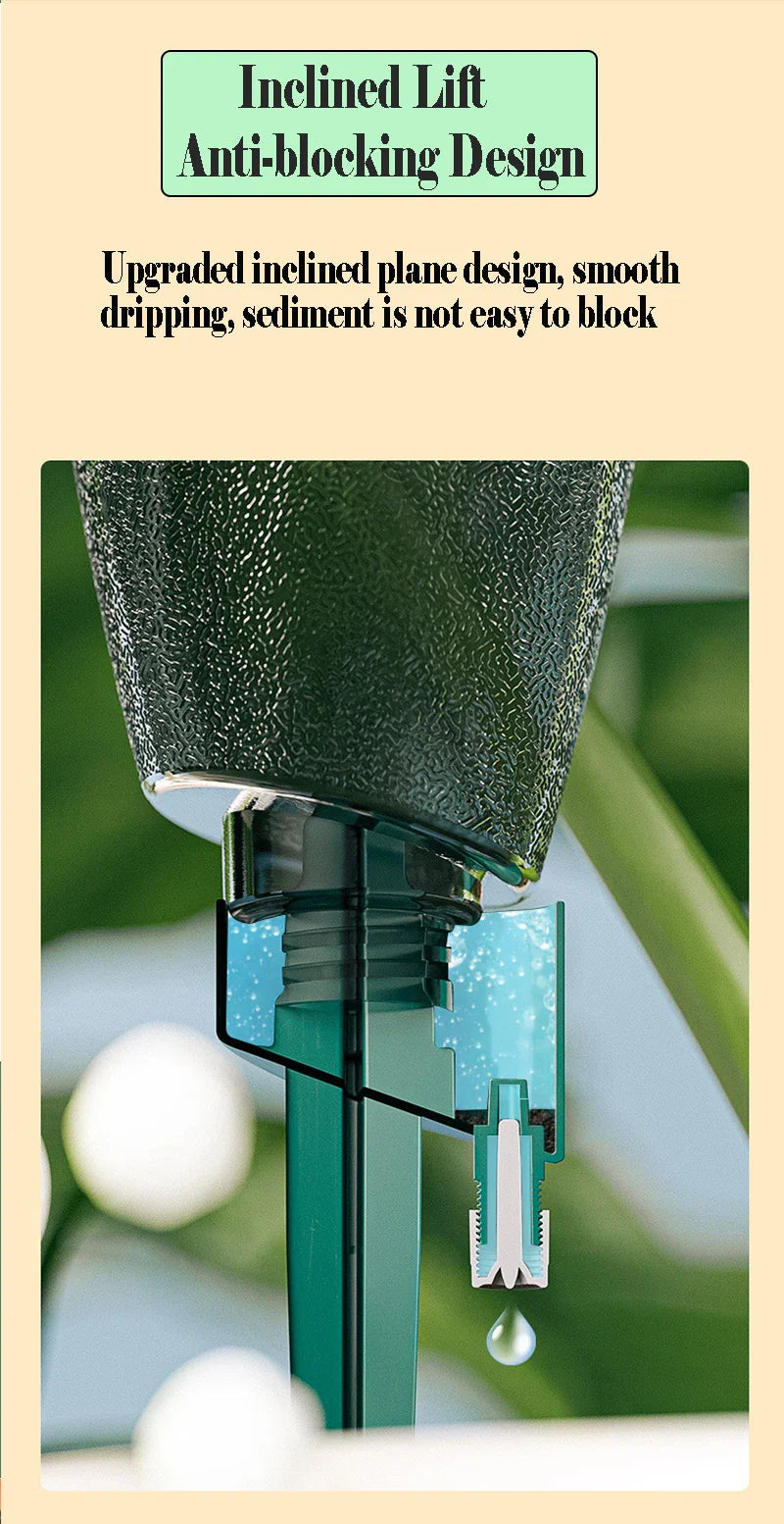 Carvallo Bewässerungsaufsatz | För PET-flaskor | Droppbevattning med hastighetsreglering | 2-pack