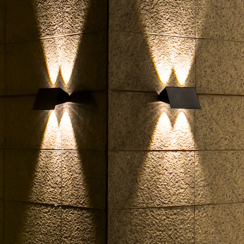 Carvallo-Vägglampa LumoGuard | Med rörelsesensor | Väderbeständig IP65 | LED Varm-/Kallvit | För utomhusområden