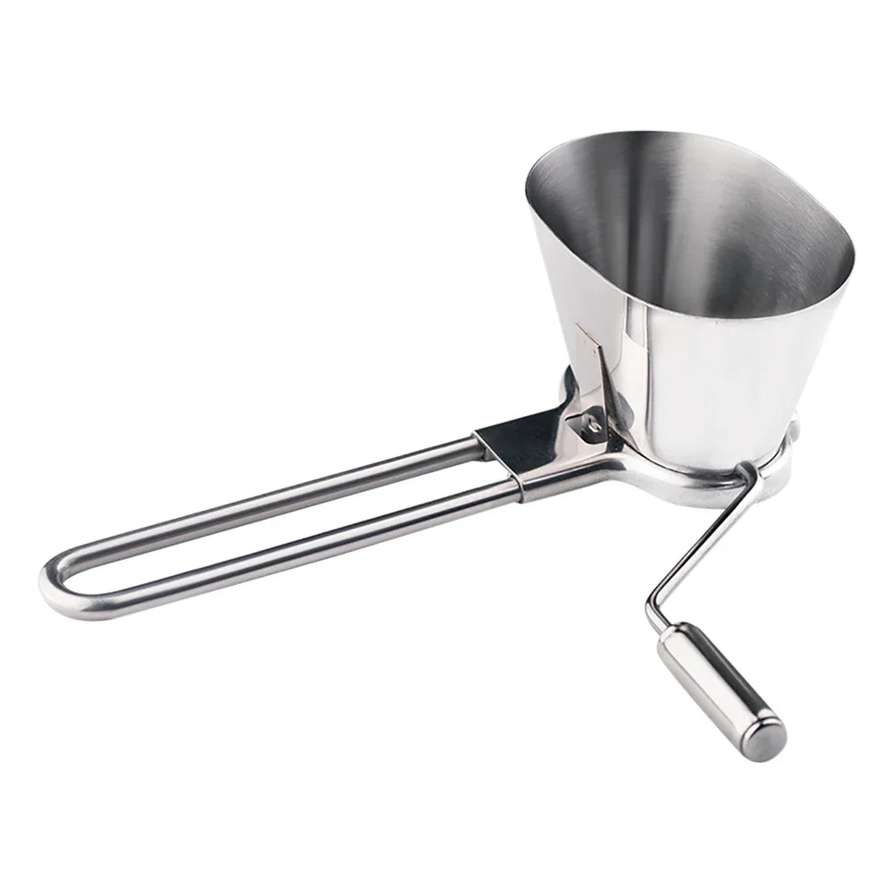 Carvallo HerbaCut Inox | Manuell rostfri kvarn för persilja, koriander & örter | 1 styck | Kompakt & Rostfri