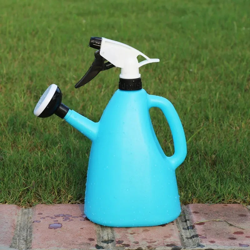 Carvallo FloroPress DuoJet | 1 L vattenspruta & sprutflaska i ett | Justerbart vattentryck | För inomhusväxter & trädgård