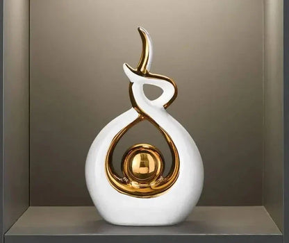 Modern keramikskulptur för stilfull heminredning och estetisk appell