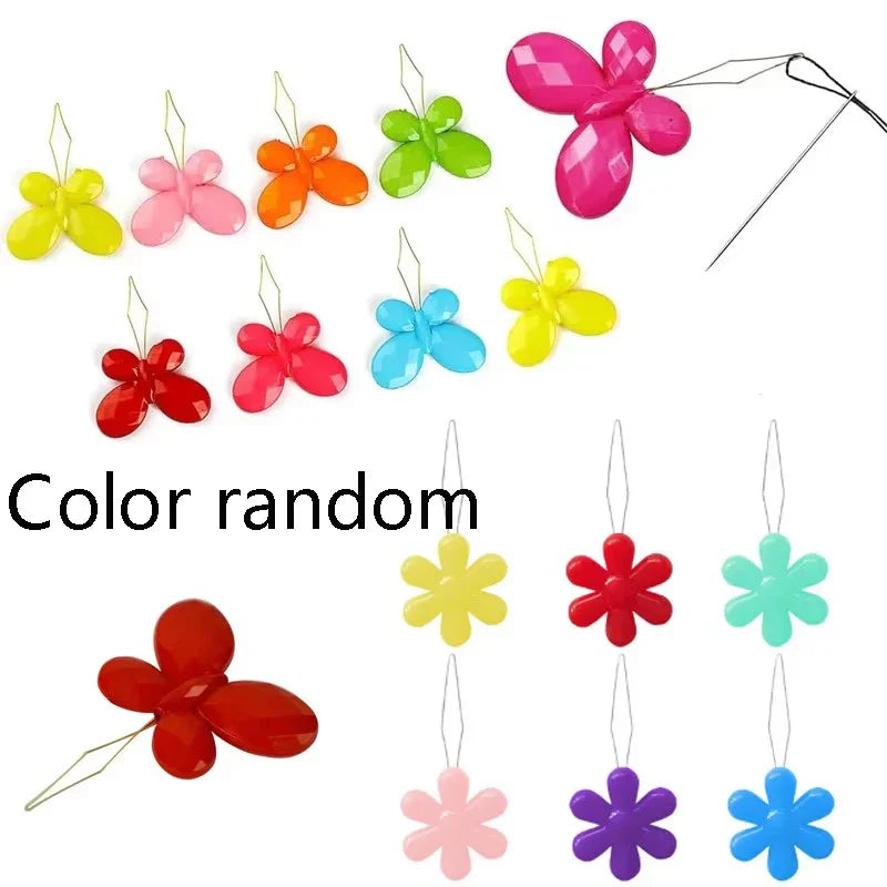 Carvallo Nadelträdare Set Mångfärgad | Trädhjälp för seniorer & nybörjare | Blomform | 10–50 stycken Slumptal