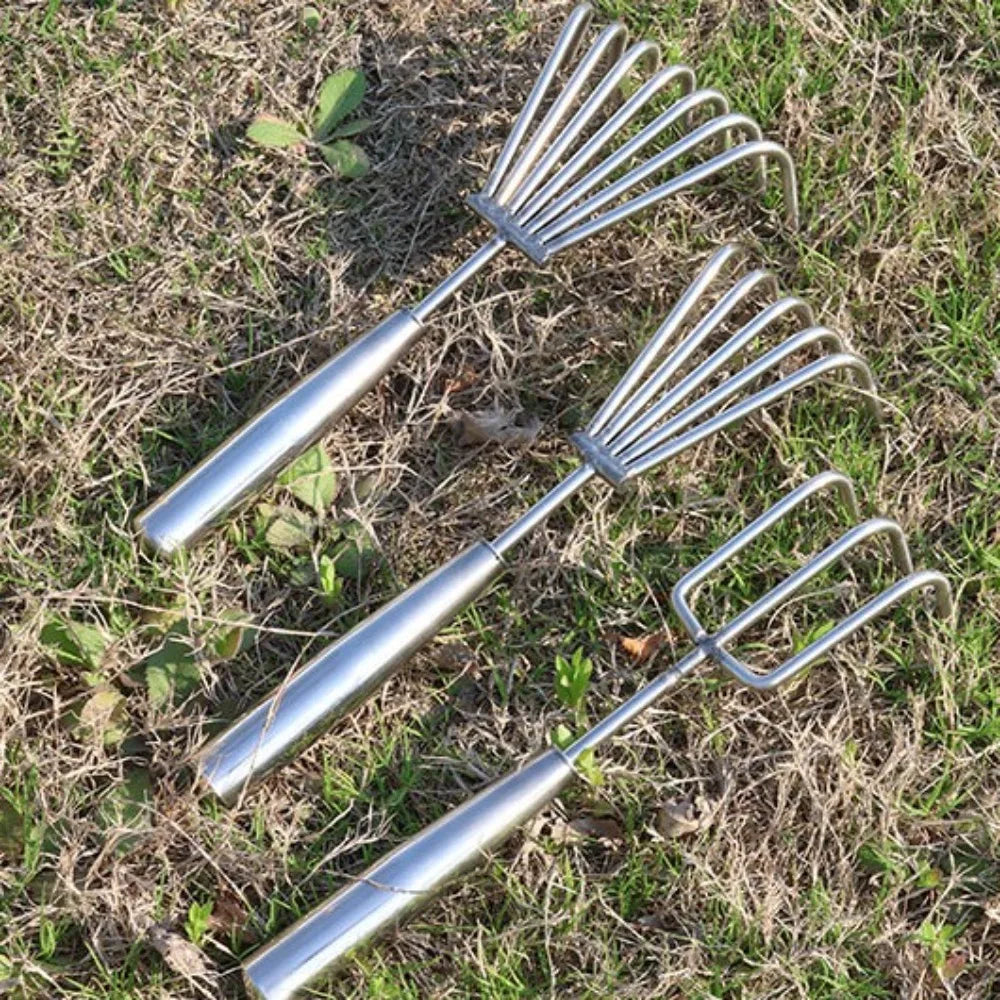Carvallo ogräsjäter i rostfritt stål | 29 cm handverktyg | Ergonomisk & rostfri | För trädgård, rabatter & grönsaksodling