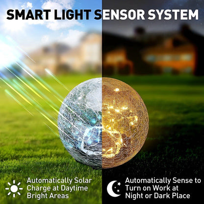GardenGlimmer Light - Utomhus Vattentät Solar-LED Trädgårdslampa