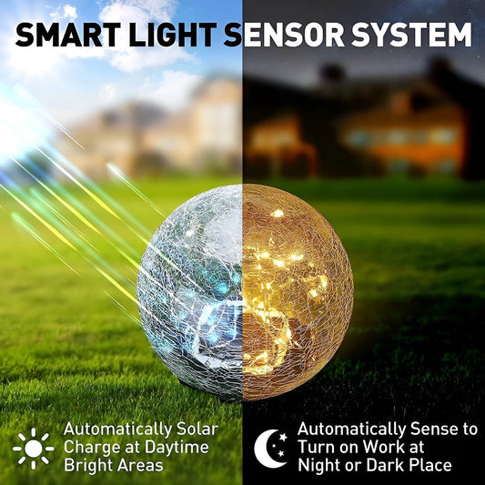 GardenGlimmer Light - Utomhus Vattentät Solar-LED Trädgårdslampa