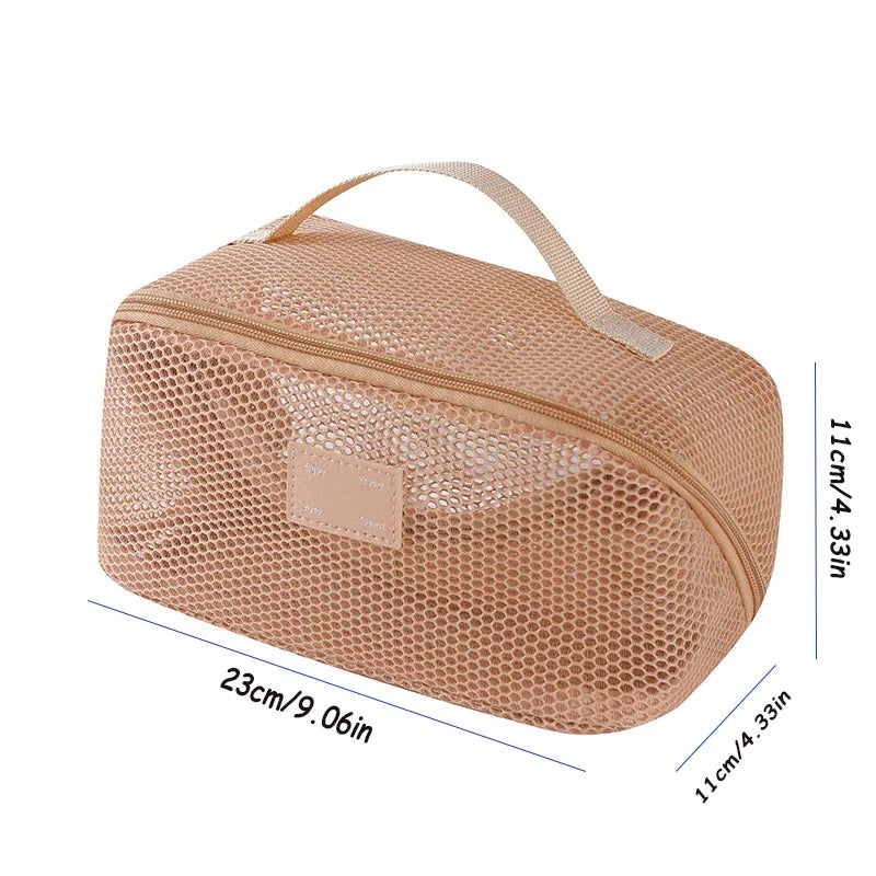Carvallo ClarityBag Mesh | Transparent & Rymlig | 23 × 11 × 11 cm | För Resor & Vardag