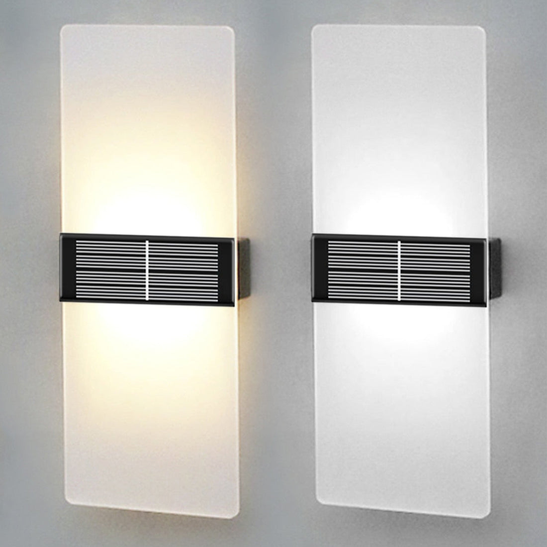 Kacela - Solar Utomhus Modern Mjölk Skugga Vägglampa Set