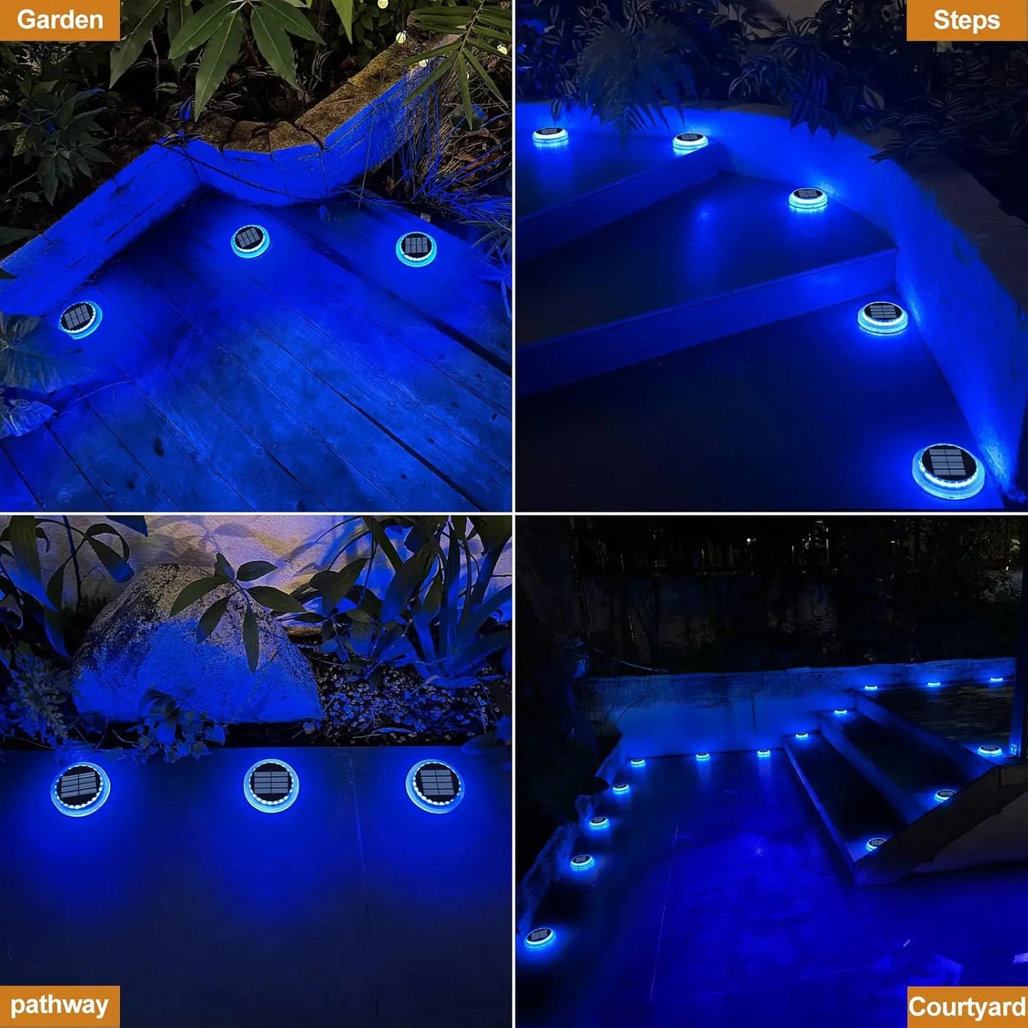 Carvallo StepGlow LED Solterrassljus | IP68 Vattentålig | För Trappor, Vägar & Staket | Väggmontering | 30 lm Ljusstyrka