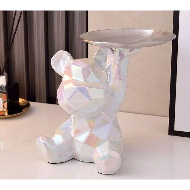 Geometric Bear - Intelligent Spara Keramik Galvanik Björn Staty