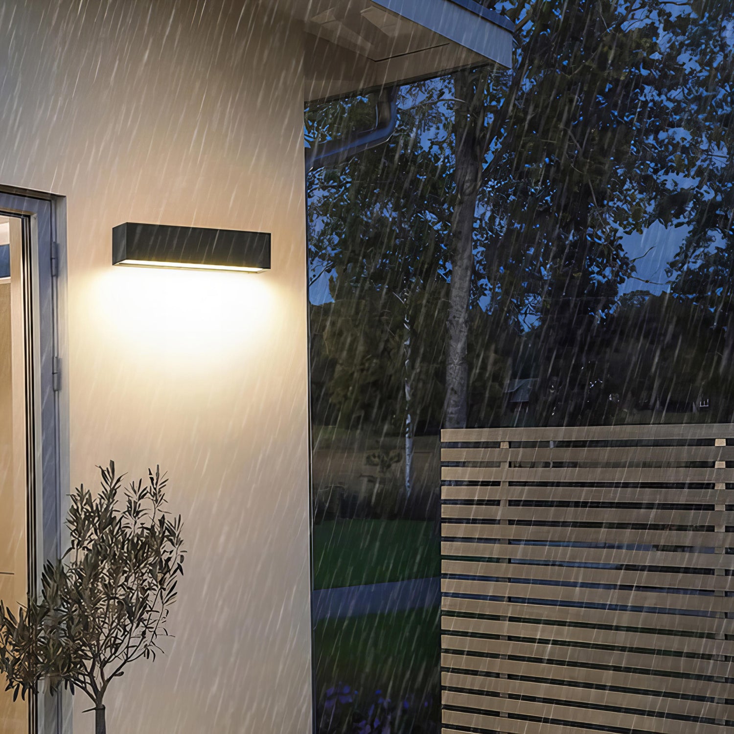 Uriah - Tunn Rand LED Modern Utomhus Vägglampa IP65