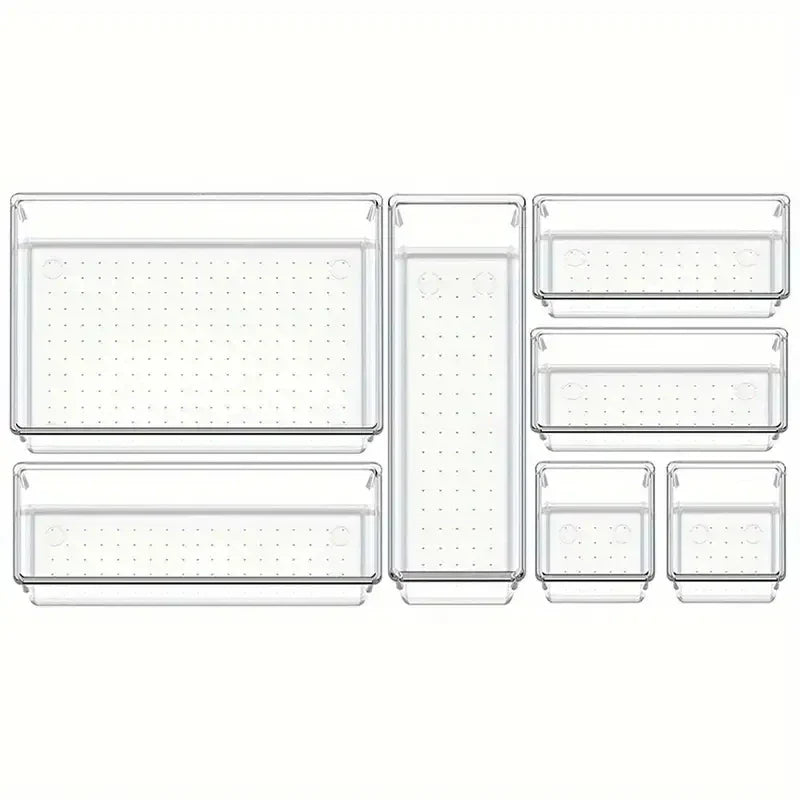 Carvallo Organizer Set | 18-delar | Transparent & Mångsidig | OrdixClear® Förvaringssystem