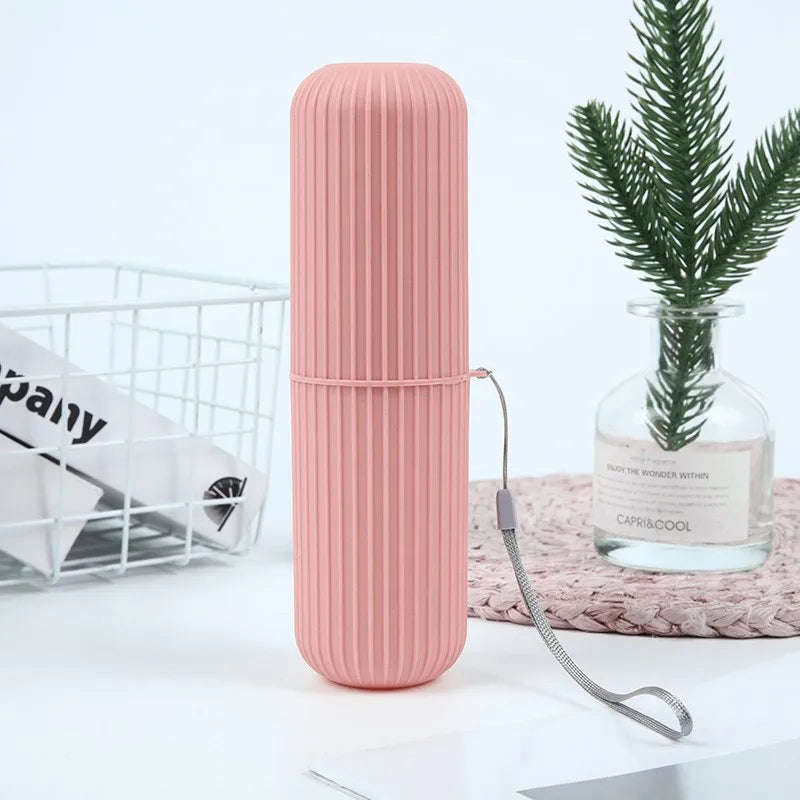 Carvallo tandbørsteetui | Bærbar opbevaringsbeholder til tandpasta & børste | Kompakt & hygiejnisk | Til rejser & udendørs