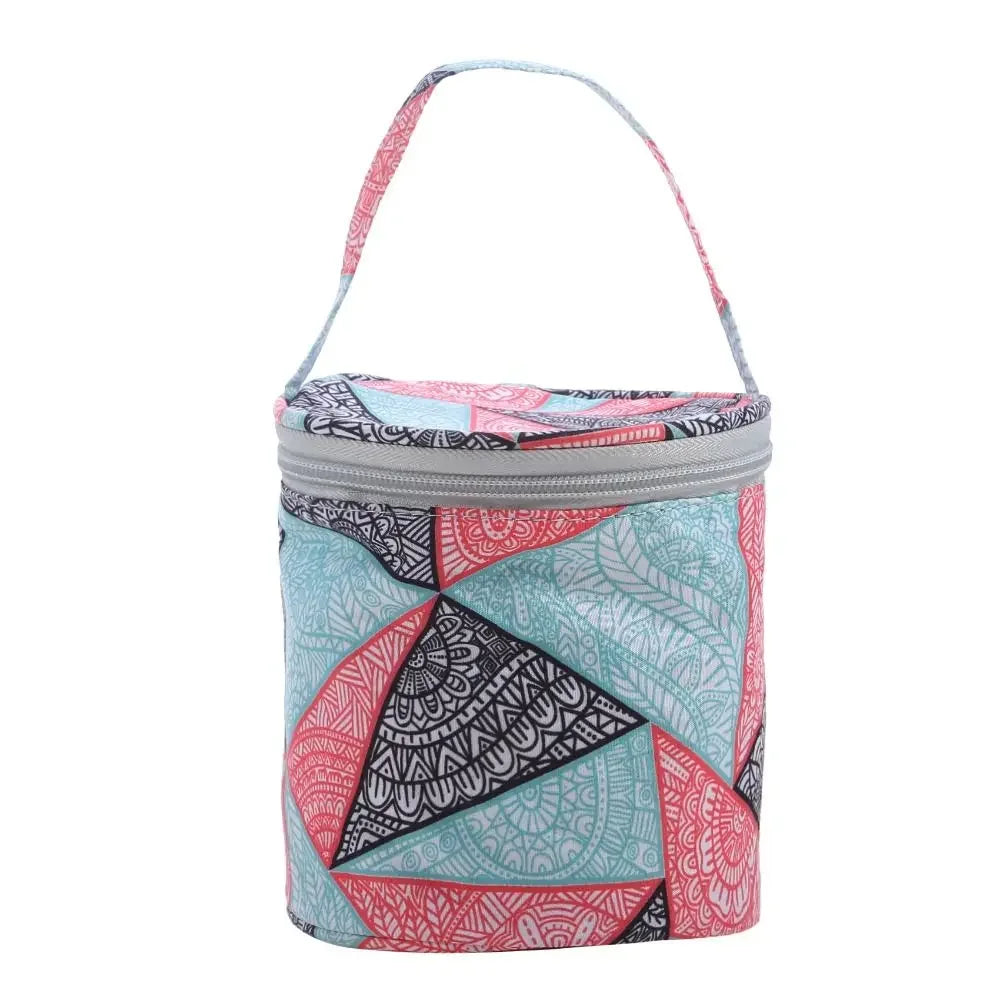 Carvallo Garn-väska | Cylindrisk ullpåse i polyester | Kompakt & Bärbar | För virknings- & sticktillbehör