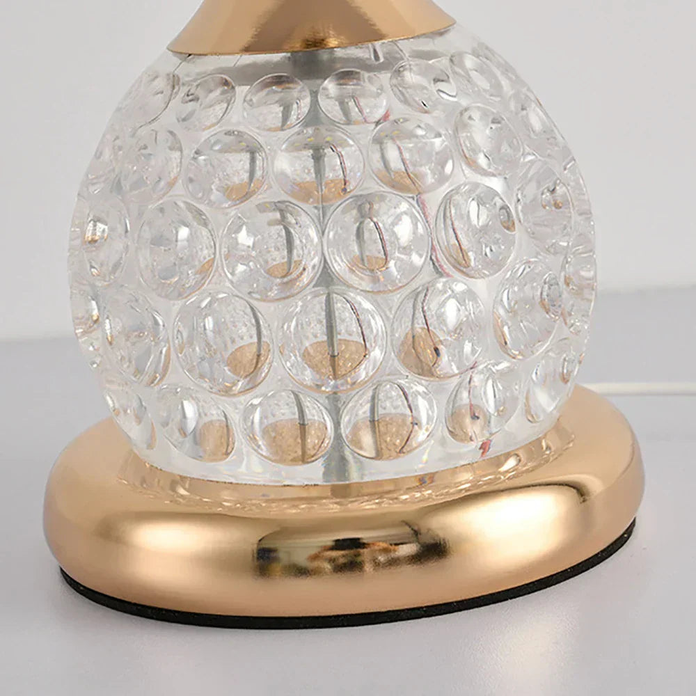 CrystalShine - Elegant Kristall Svamplampa med LED Belysning