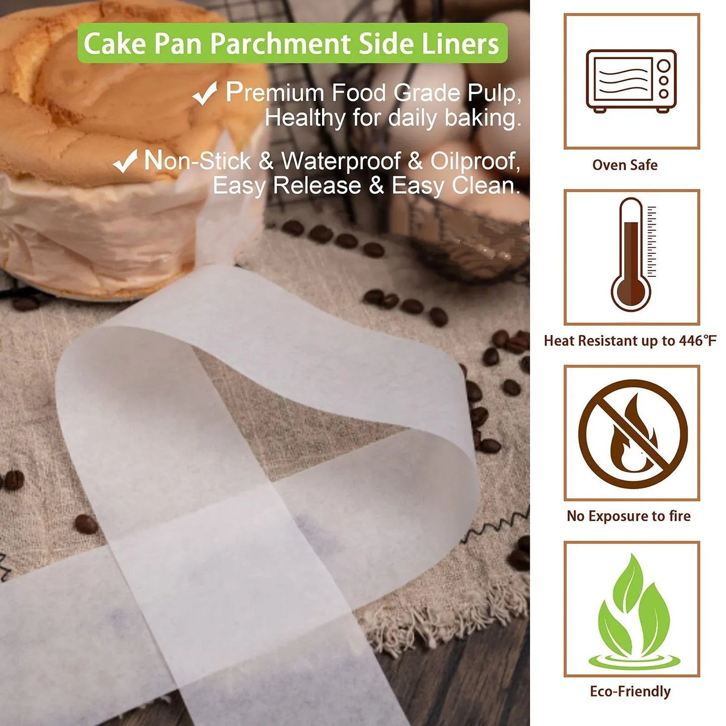 Carvallo Bakplåtspapper på rulle 1/2/3 stycken à 20 m | Non-stick & Värmebeständig | För ugn, mikrovågsugnar & Luftfritös | Livsmedelsäker & Vattentålig