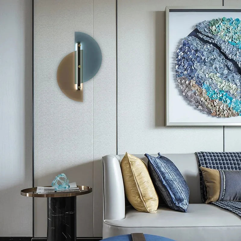 LichtBoog - Vägglampa Glas Halvrund Kreativ Modern Design