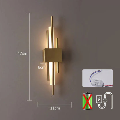 Lumoa Fynn | LED-vägglampa med USB-port i nordisk design för sovrum och vardagsrum