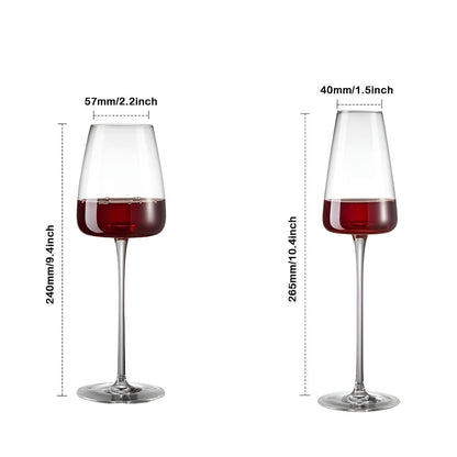 Kristallvinsglas i 2-pack, 4-pack eller 6-pack – Handgjorda &amp; Eleganta