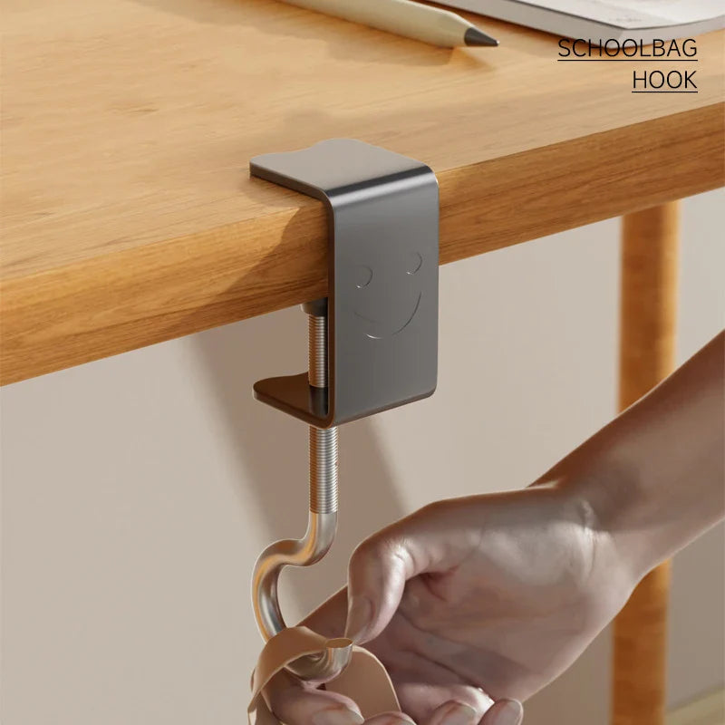 Carvallo Justerbar Skrivbordskrok | Utan borrning | Bärbar & Multifunktionell | För väskor, hörlurar & tillbehör