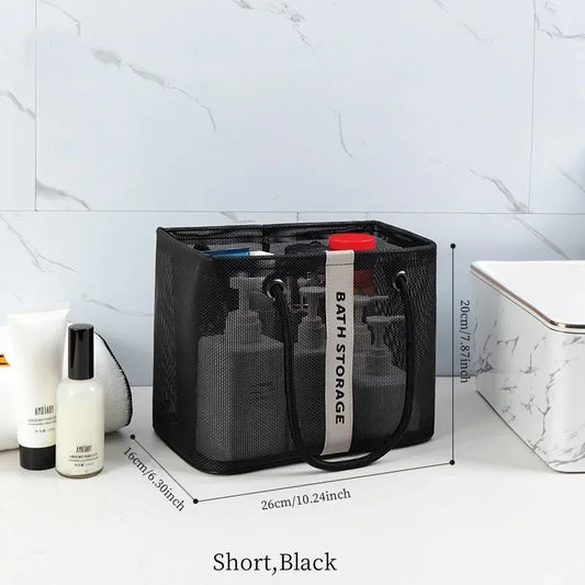 Carvallo Visibella Max | Transparent & Rymlig | För Bad, Resa & Vardag | Med Metallram & Bärhandtag