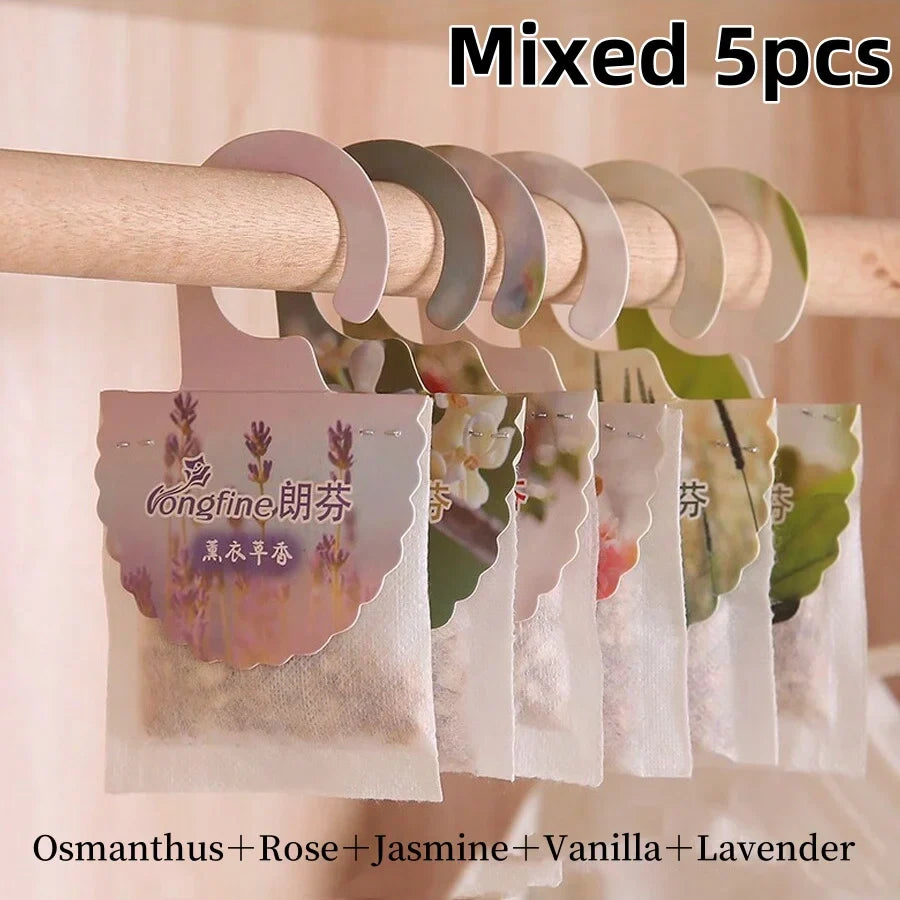 Carvallo Doftpåsar för garderob & rum | 5/10 stycken | Långvarig doft | Med hängare | Aromaterapi & luftrensare