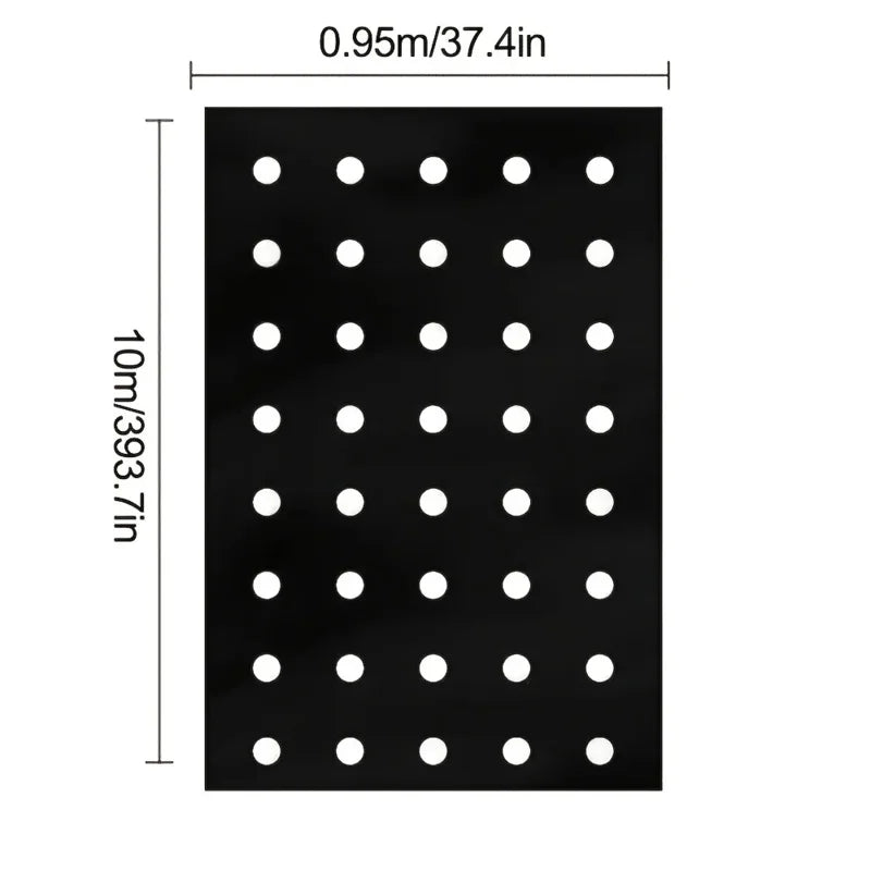 Carvallo Ogräsduk | Svart mulchfolie | Växtskydd & avkastningsökning | Ideal för växthus
