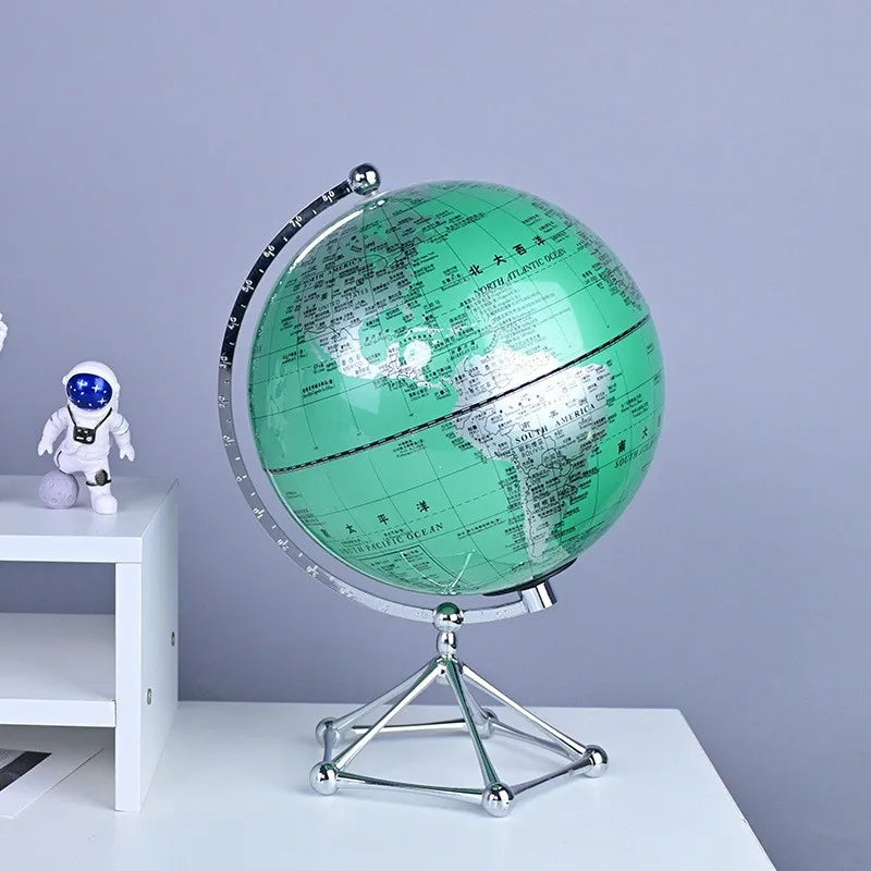 Royaleva LED Rotating World Globe Lamp – Belyst Jord Dekorationsbit