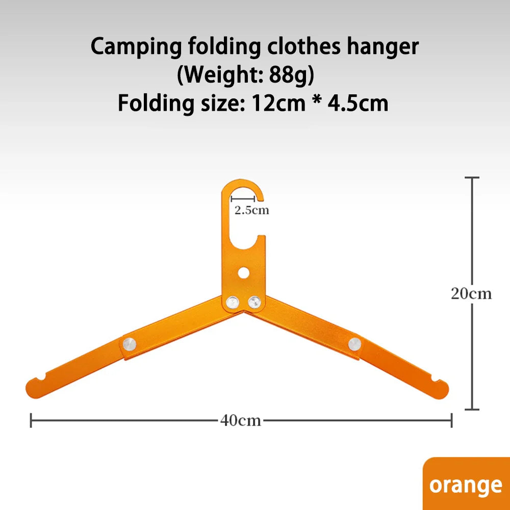 Carvallo Fällbar Utomhus-Klädhängare i Aluminium | Ultralätt & Halkfri | Kompakt för Camping, Resor & Vandrare | Bärbar Torkhängare