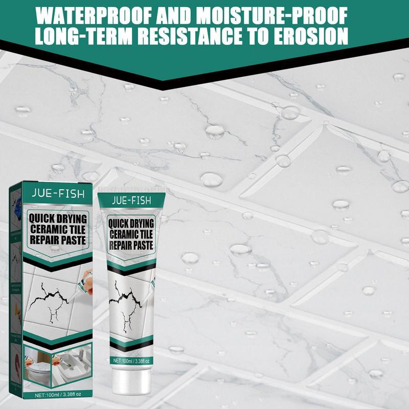 Carvallo Plattrepareringpasta | För keramik, porslin & marmor | 100 ml | Snabb, Stark & Mångsidig