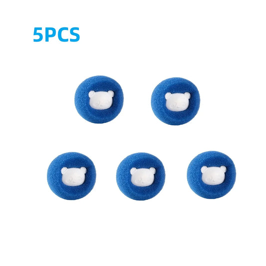 Carvallo Rengöringsbollar | 5-pack Djurhårborttagare | För tvättmaskin & torktumlare | Återanvändbar & Bärbar