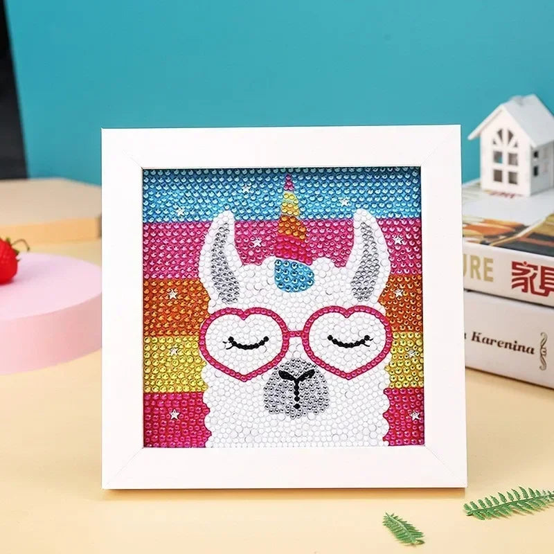 Carvallo Diamant-Malset Funkelino Kids | 5D Mosaik-Konst för Barn | Komplettset utan Ram | Från 5 År