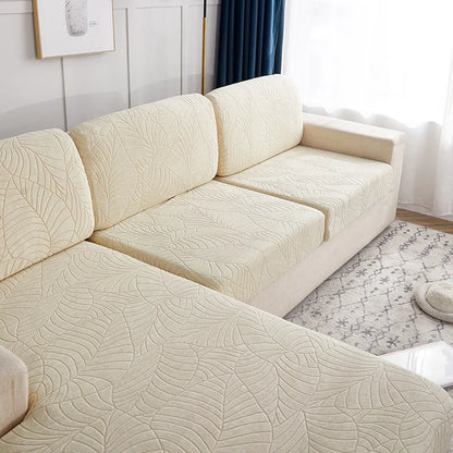 Tjock Jacquard Stretch Soffkuddfodral – Rutschtålig och Stänkresistent