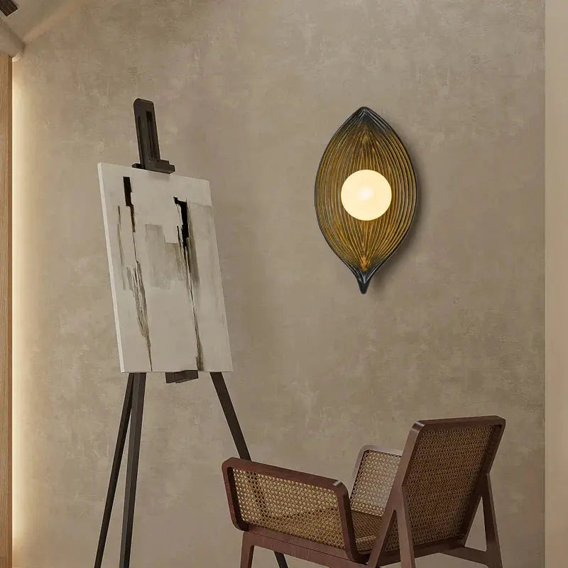 Carvallo - Elegant LED Wall Sconce Gold Leaf