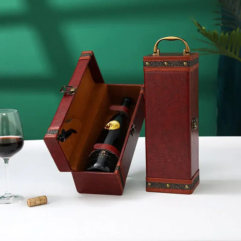 Lyxig Vinlåda - Stilig Förvaring för Vin och Tillbehör