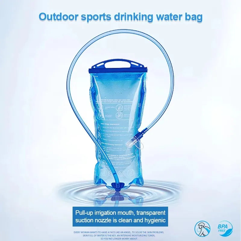 Carvallo Vätskesystem 1.5L/2L/3L | Med slang & dammskydd | BPA-fri & läckagesäker | För ryggsäck, vandring & utomhus