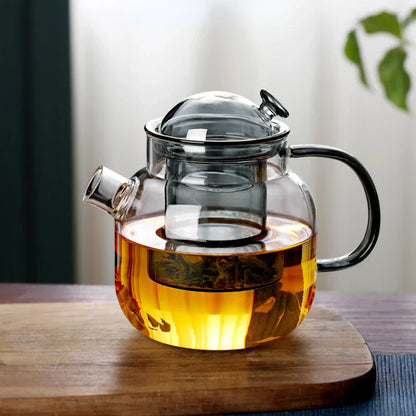 Modern glas teapot med infuser – 680ml borosilicate tea maker