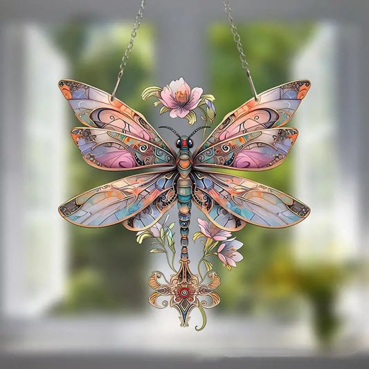 Carvallo Akryl Fjärilsdekoration | 2D Vägg- & Fönstersmycking | Väderbeständig | 15 × 15 cm