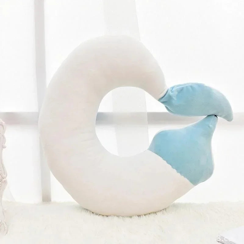 Carvallo Nackenkudde | Supermjuk & Ergonomisk | Cartoon-räv Design | För Barn & Vuxna