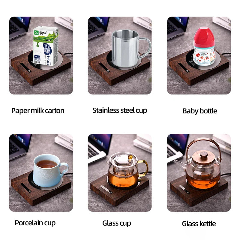 Royaleva Cup Heater Mug Warmer – 5-Temperatur Kaffe & Te Värmeplatta för Skrivbord & Kontor