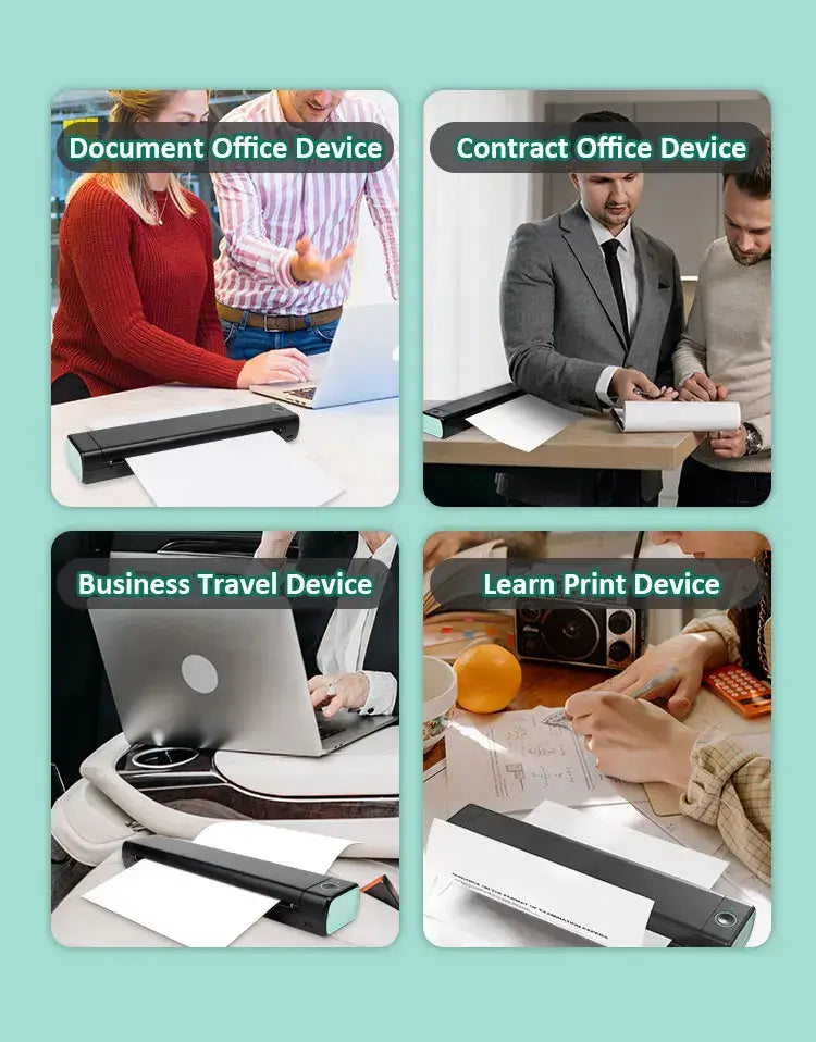 Royallure Pocket Thermal Printer – Kompakt bläckfri, Bluetooth Skriv ut var som helst