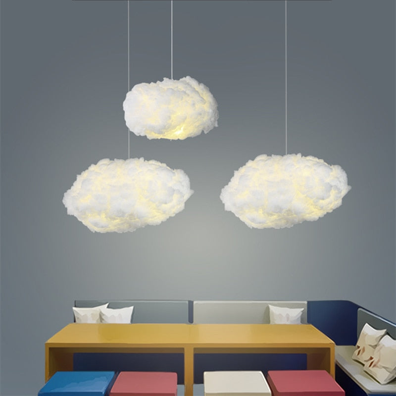 Cloud Ceiling Light | Soft Fabric Design | E27 Ambient Glow | Floating Look