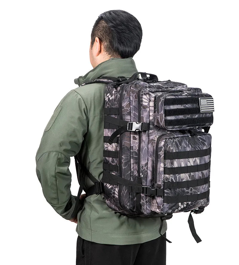 Ryggsäck Camo Tactical 45L Militärryggsäck